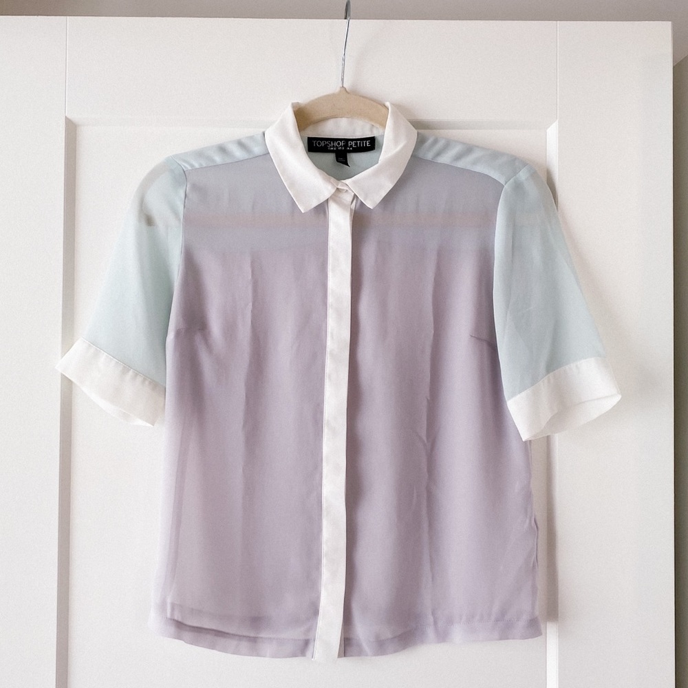 Topshop sheer blouse